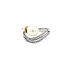 Goldring mit Naturperle und Diamanten