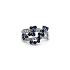 Goldring mit Saphiren und Diamanten