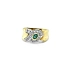 Goldring mit Smaragd und Diamanten