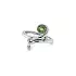 Goldring mit Peridot und Diamanten