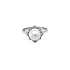 Goldring mit Naturperle und Diamanten