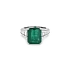 Goldring mit Smaragd und Diamanten