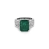 Goldring mit Smaragd und Diamanten