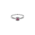 Rubinring mit Diamanten aus Weißgold
