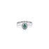 Goldring mit Smaragd und Diamanten