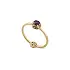 Gold Gucci Interlocking G Amethyst Ring YBC662428003014