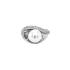 Goldring mit Naturperle und Diamanten