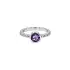 Goldring mit Amethyst und Diamanten