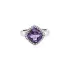 Goldring mit Amethyst und Diamanten