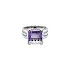 Goldring mit Amethyst und Diamanten
