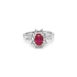 Goldring mit Rubin und Diamanten