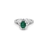 Goldring Crivelli mit Smaragd und Diamanten