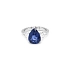 Goldring mit Saphir und Diamanten