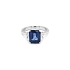 Goldring mit Saphir und Diamanten