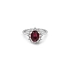 Goldring mit Rubin und Diamanten