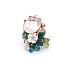 Goldring mit Diamanten und Halbedelsteinen