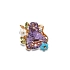 Goldring Halbedelsteine und Diamanten