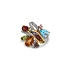 Goldring Halbedelsteine und Diamanten