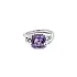 Goldring mit Amethyst und Diamanten