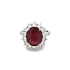 Goldring mit Rubin und Diamanten