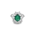 Goldring mit Smaragd und Diamanten