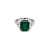Goldring mit Smaragd und Diamanten
