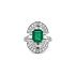Goldring mit Smaragd und Diamanten