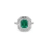 Goldring mit Smaragd und Diamanten