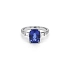 Goldring mit Tansanit und Diamanten