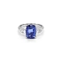 Goldring mit Tansanit und Diamanten