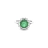 Goldring mit Smaragd und Diamanten