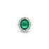 Goldring mit Smaragd und Diamanten