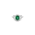 Goldring mit Smaragd und Diamanten