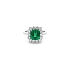 Goldring mit Smaragd und Diamanten