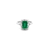 Goldring mit Smaragd und Diamanten
