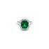 Goldring mit Smaragd und Diamanten