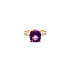 Goldring Amethyst und Diamanten