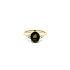 Goldring Grüner Turmalin und Diamanten
