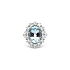 Goldener Aquamarin- und Diamantring
