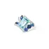 Exklusiver Ring mit Aquamarin, Saphir Glitzer und Diamanten