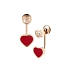 Gold-Ohrringe Chopard Happy Hearts 83A082-5801
