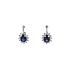 Goldohrringe mit Saphiren und Diamanten