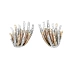 Gold-Ohrringe mit Diamanten