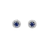 Goldohrringe mit Saphiren und Diamanten