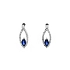 Goldohrringe mit Saphiren und Diamanten