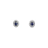Goldohrringe mit Saphiren und Diamanten