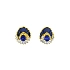 Goldohrringe mit Saphiren und Diamanten