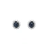 Goldohrringe mit Saphiren und Diamanten