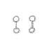 Gold-Ohrringe mit Diamanten