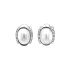 Gold-Ohrringe Perlen und Diamanten